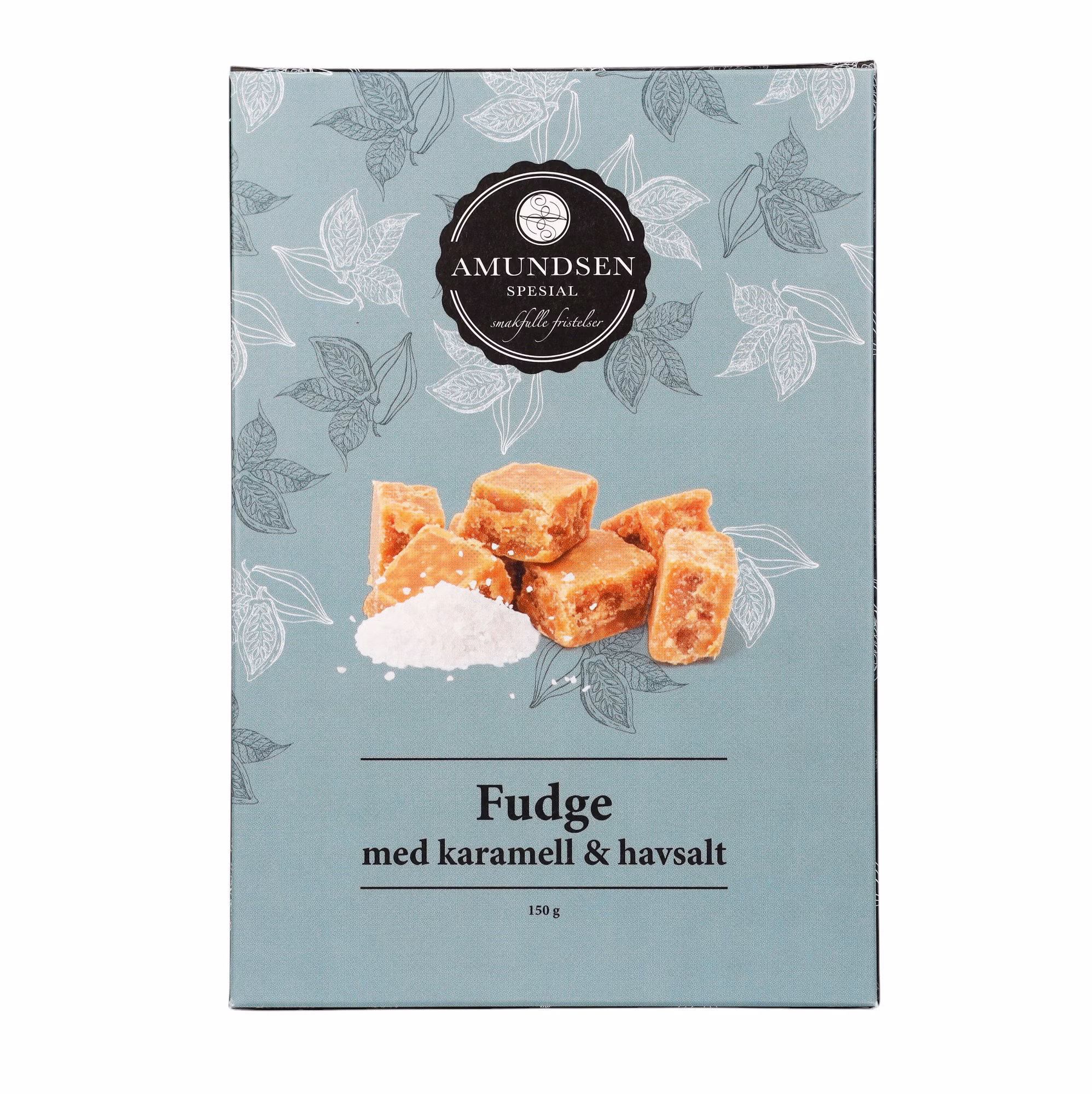 Fudge med karamell og havsalt