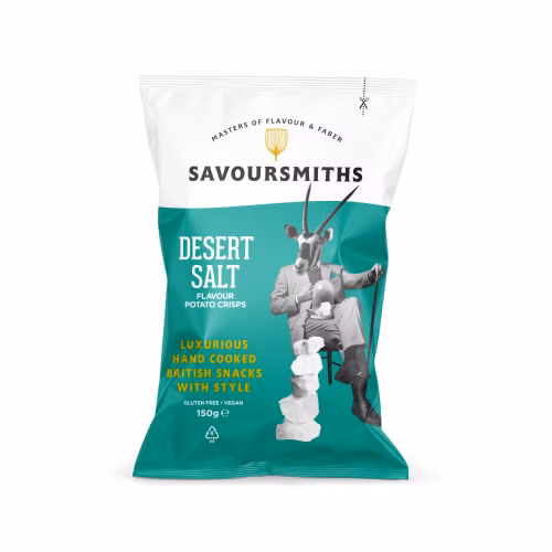 Savoursmiths potetchips med ørken saltsmak, 150g