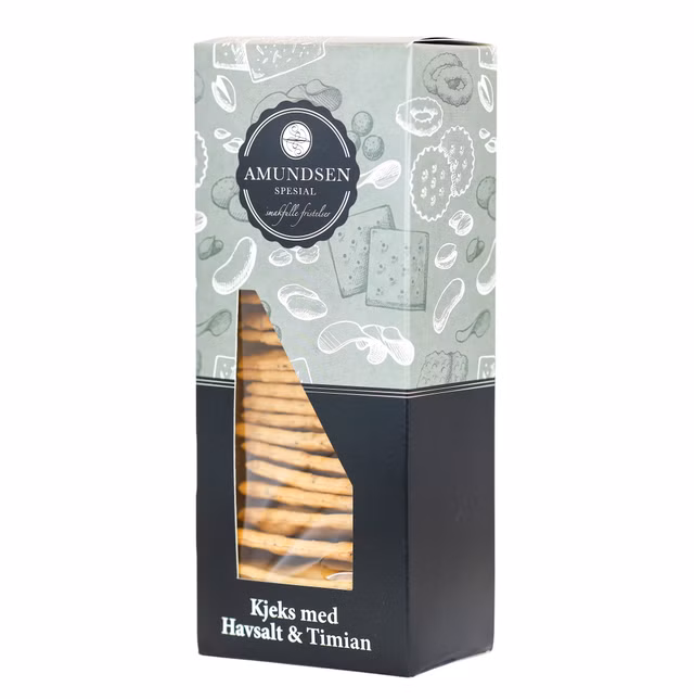 Kjeks med timian og havsalt. 