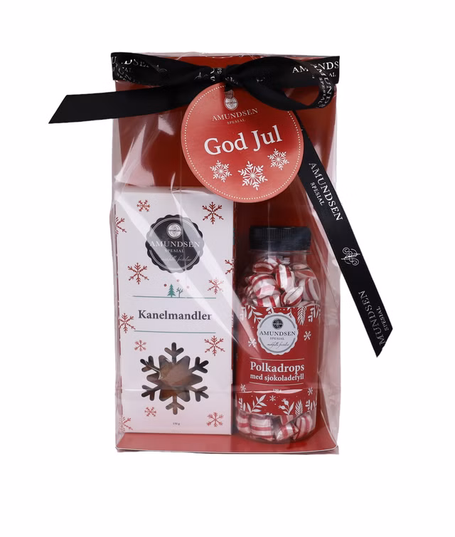 Gavepose jul: Kanelmandler & polkadrops 