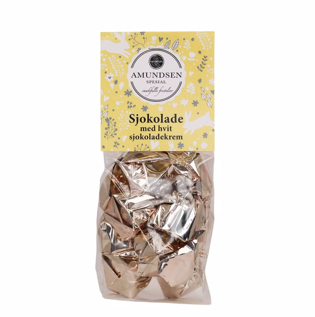 Påske - Sjokolade med hvit sjokoladekrem 100g