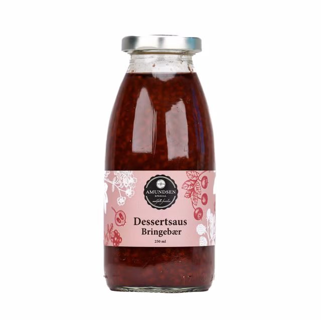 Amundsen Bringebær dessertsaus