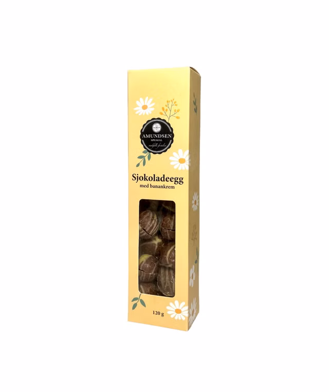 Sjokoladeegg med banankrem.